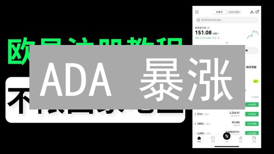 ADA 暴涨？欧易(OKX)卡尔达诺购买全攻略：新手必看！