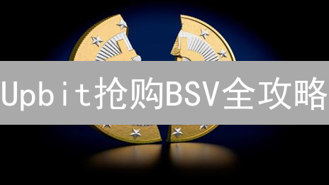 Upbit抢购BSV全攻略：错过这次，再等一年？！